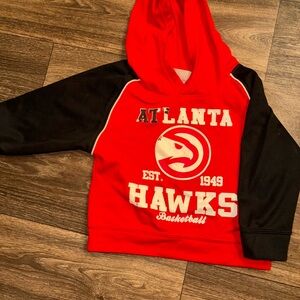 NBA Atlanta Hawks Red and Black Kids Hoodie